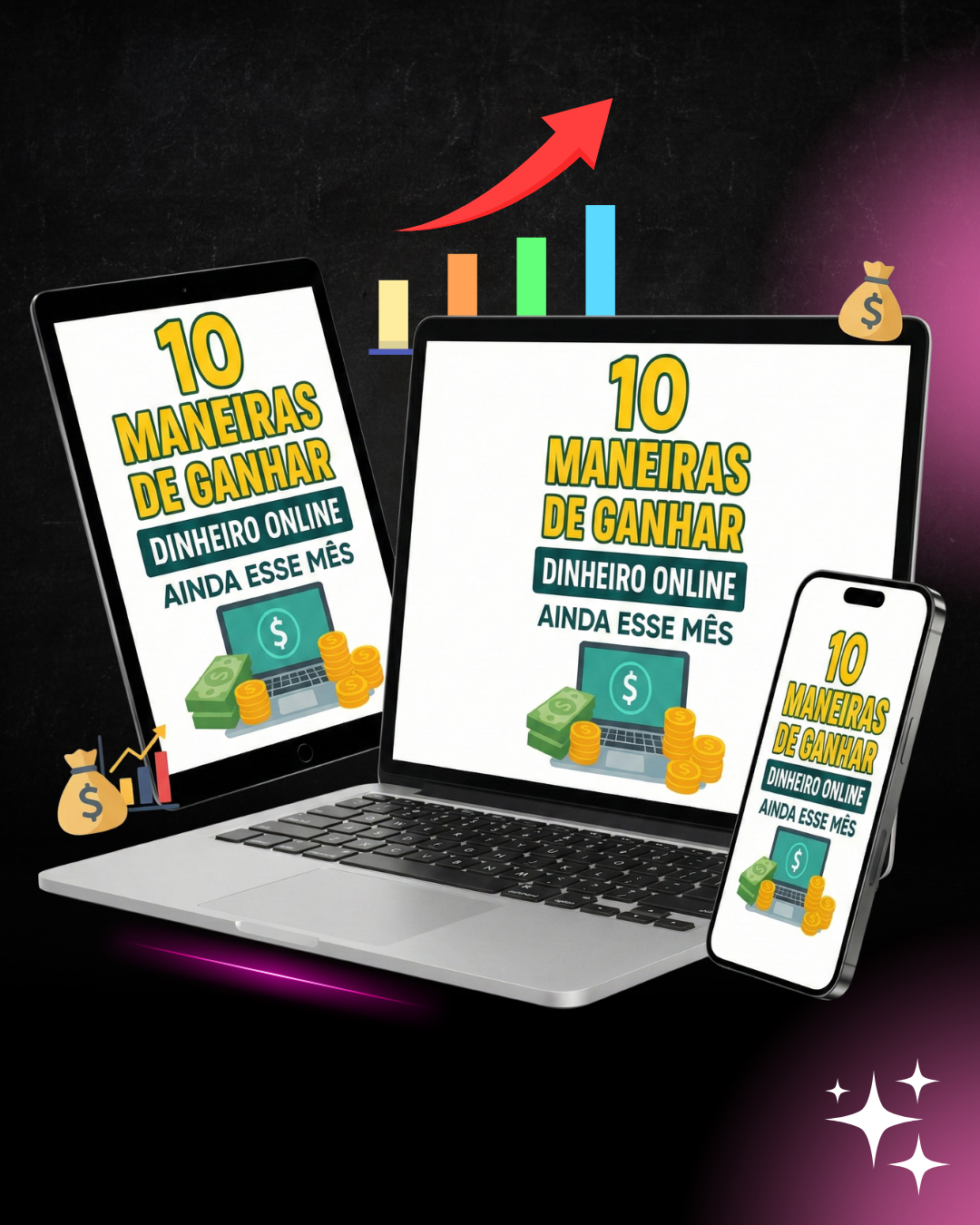 E-book 10 Maneiras de Ganhar Dinheiro Online Ainda Esse Mês